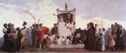 Jean-Louis Hamon The Human Comedy oil painting